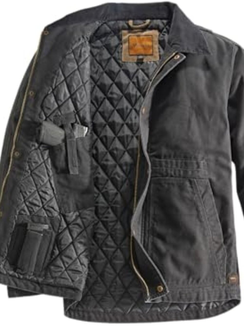 Canvas Concealed Carry Jacket - Black | XLT